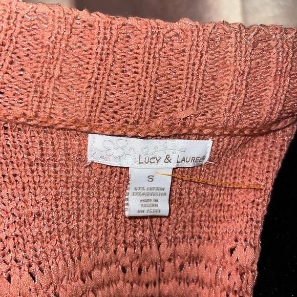 NWT Lucy & Laurel Size S Short Sleeved Cardigan - Picture 9 of 10